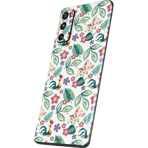 Disney Princess Moana Pua and Heihei Pattern Galaxy S20 Fan Edition Skin