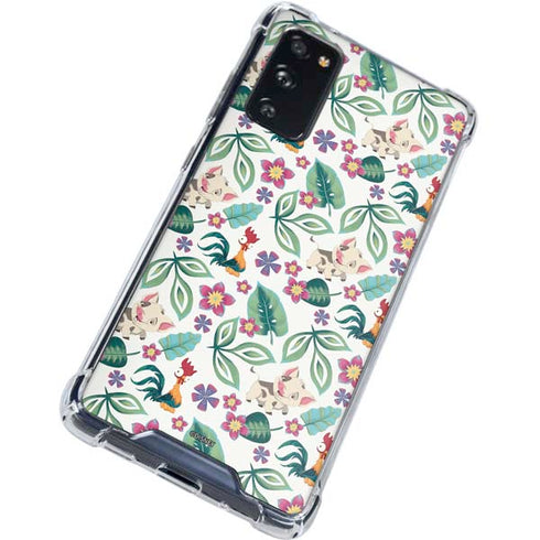 Disney Princess Moana Pua and Heihei Pattern Galaxy S20 FE Clear Case