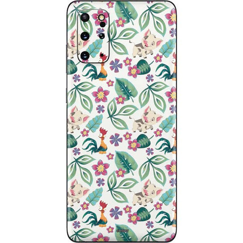 Disney Princess Moana Pua and Heihei Pattern Galaxy S20 Plus Skin