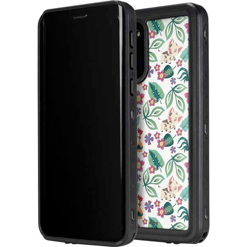 Disney Princess Moana Pua and Heihei Pattern Galaxy S20 Plus Waterproof Case