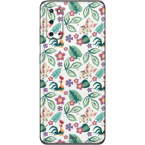 Disney Princess Moana Pua and Heihei Pattern Galaxy S20 Skin