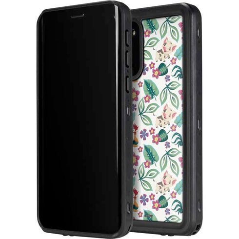 Disney Princess Moana Pua and Heihei Pattern Galaxy S20 Waterproof Case