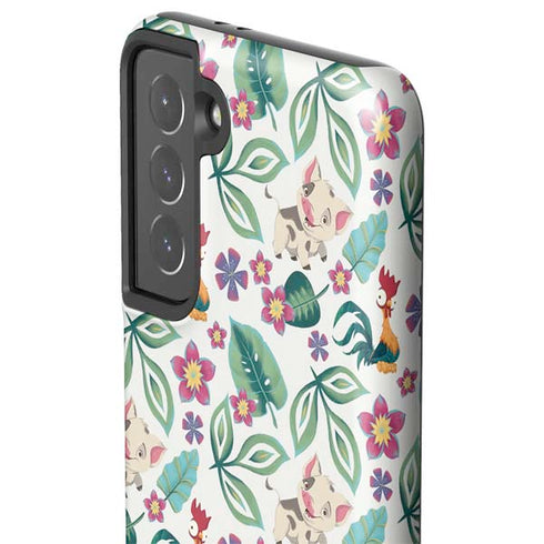 Disney Princess Moana Pua and Heihei Pattern Galaxy S21 5G Pro Case