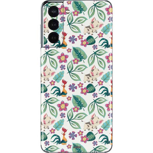 Disney Princess Moana Pua and Heihei Pattern Galaxy S21 5G Skin