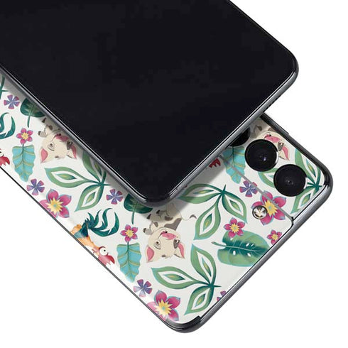 Disney Princess Moana Pua and Heihei Pattern Galaxy S21 5G Skin