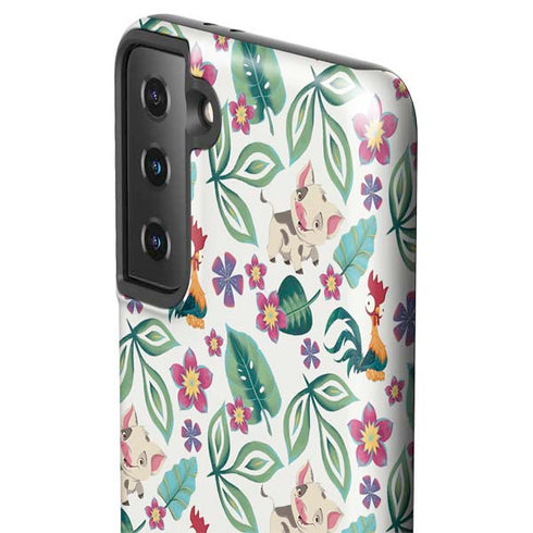 Disney Princess Moana Pua and Heihei Pattern Galaxy S21 FE Pro Case