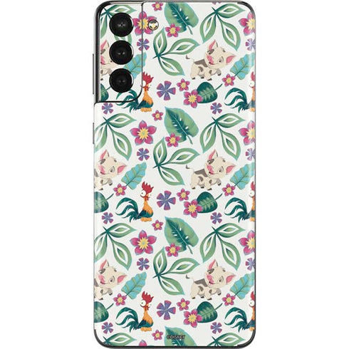 Disney Princess Moana Pua and Heihei Pattern Galaxy S21 Plus 5G Skin