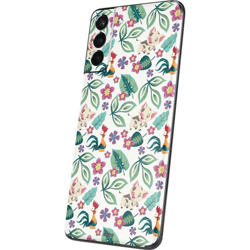 Disney Princess Moana Pua and Heihei Pattern Galaxy S21 Plus 5G Skin