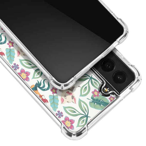 Disney Princess Moana Pua and Heihei Pattern Galaxy S22 Plus Clear Case