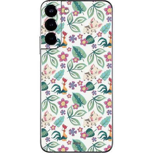 Disney Princess Moana Pua and Heihei Pattern Galaxy S22 Plus Skin