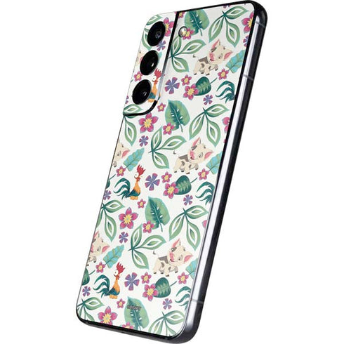 Disney Princess Moana Pua and Heihei Pattern Galaxy S22 Plus Skin