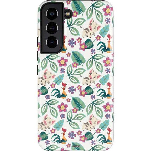 Disney Princess Moana Pua and Heihei Pattern Galaxy S22 Pro Case