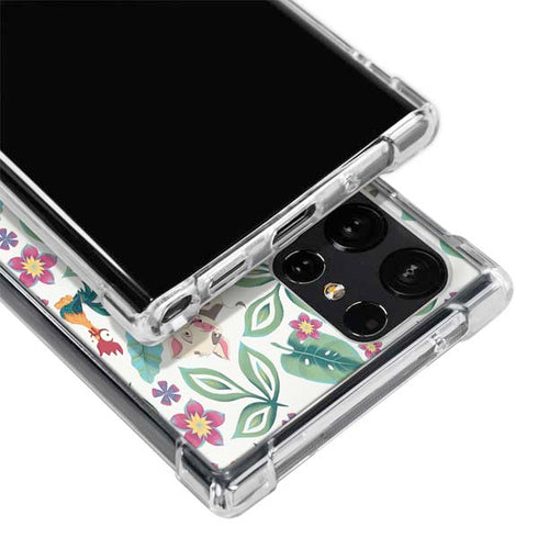 Disney Princess Moana Pua and Heihei Pattern Galaxy S22 Ultra Clear Case