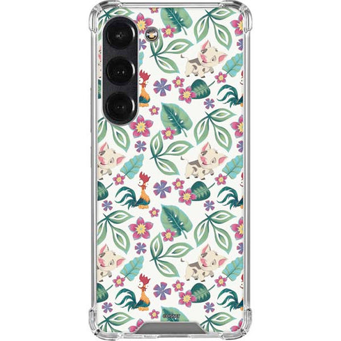 Disney Princess Moana Pua and Heihei Pattern Galaxy S23 Clear Case