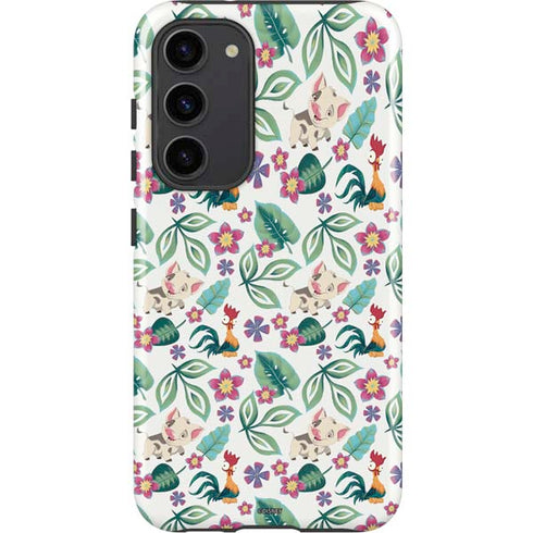Disney Princess Moana Pua and Heihei Pattern Galaxy S23 Plus Pro Case