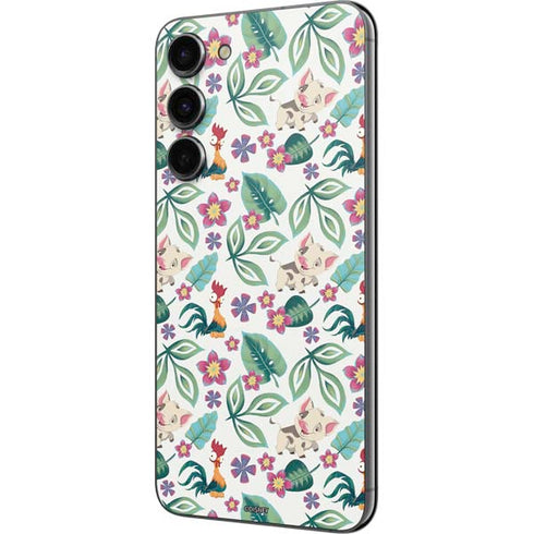 Disney Princess Moana Pua and Heihei Pattern Galaxy S23 Plus Skin