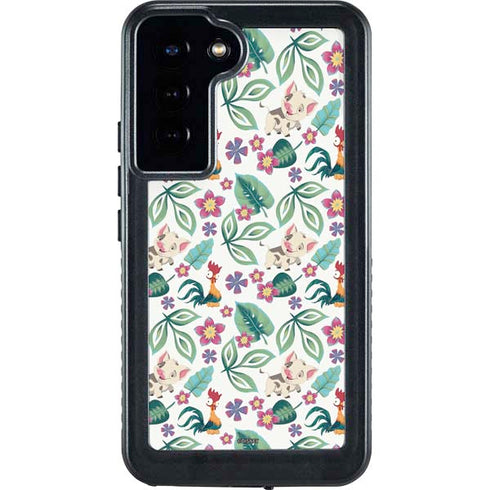 Disney Princess Moana Pua and Heihei Pattern Galaxy S23 Plus Waterproof Case