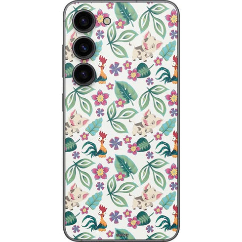 Disney Princess Moana Pua and Heihei Pattern Galaxy S23 Skin