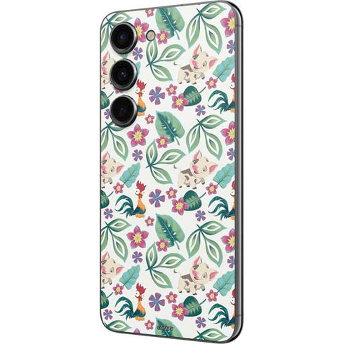 Disney Princess Moana Pua and Heihei Pattern Galaxy S23 Skin