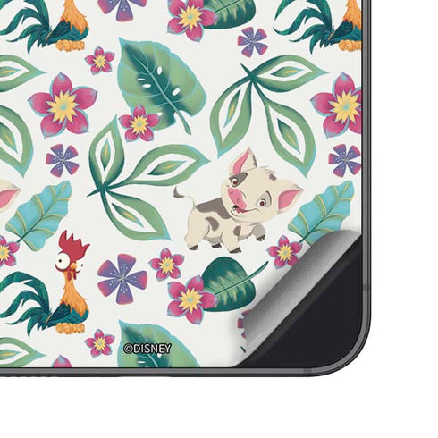 Disney Princess Moana Pua and Heihei Pattern Galaxy S23 Skin