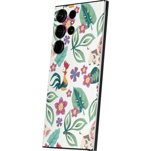 Disney Princess Moana Pua and Heihei Pattern Galaxy Skins