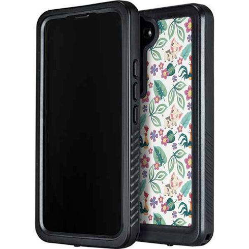 Disney Princess Moana Pua and Heihei Pattern Galaxy S23 Waterproof Case