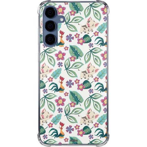 Disney Princess Moana Pua and Heihei Pattern Galaxy S24 Clear Case