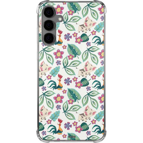Disney Princess Moana Pua and Heihei Pattern Galaxy S24 Plus Clear Case