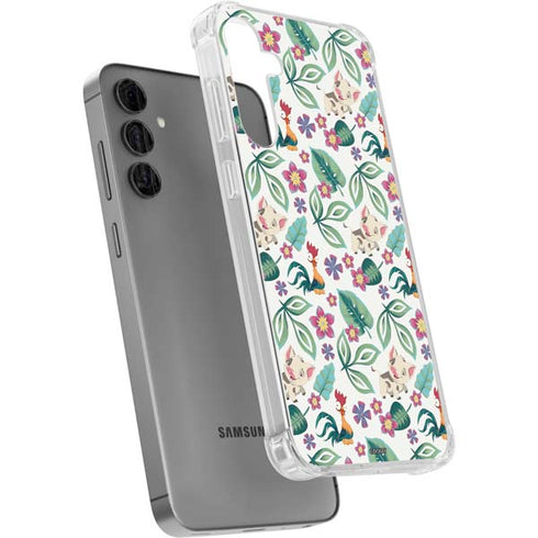 Disney Princess Moana Pua and Heihei Pattern Galaxy S24 Plus Clear Case