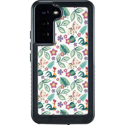 Disney Princess Moana Pua and Heihei Pattern Galaxy S24 Plus Waterproof Case