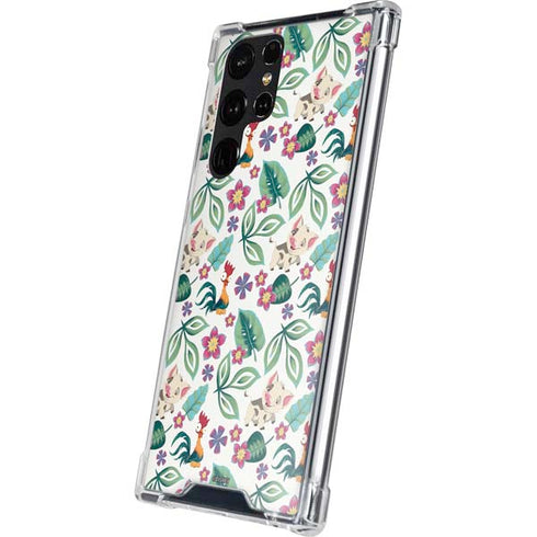 Disney Princess Moana Pua and Heihei Pattern Galaxy S24 Ultra Clear Case
