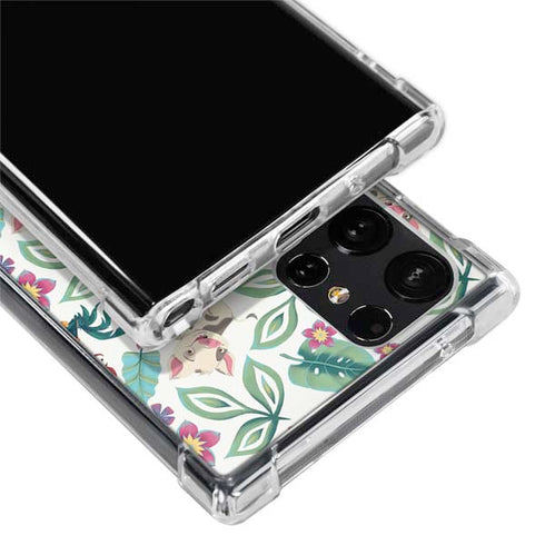 Disney Princess Moana Pua and Heihei Pattern Galaxy S24 Ultra Clear Case