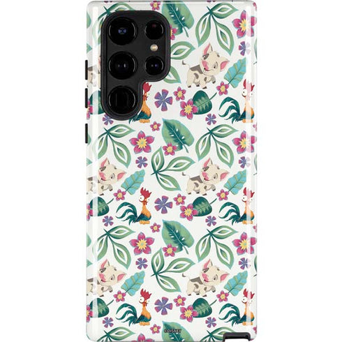 Disney Princess Moana Pua and Heihei Pattern Galaxy S24 Ultra Impact Case