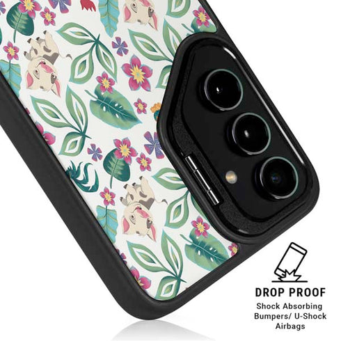 Disney Princess Moana Pua and Heihei Pattern Galaxy S24 Ultra Kickstand Case