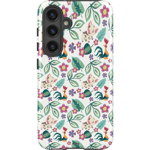 Disney Princess Moana Pua and Heihei Pattern Galaxy S25 Impact Case