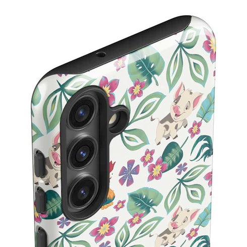 Disney Princess Moana Pua and Heihei Pattern Galaxy S25 Impact Case