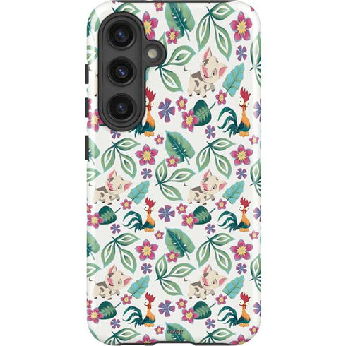Disney Princess Moana Pua and Heihei Pattern Galaxy S25 Plus Impact Case