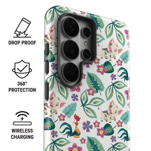 Disney Princess Moana Pua and Heihei Pattern Galaxy S26 Ultra Impact Case