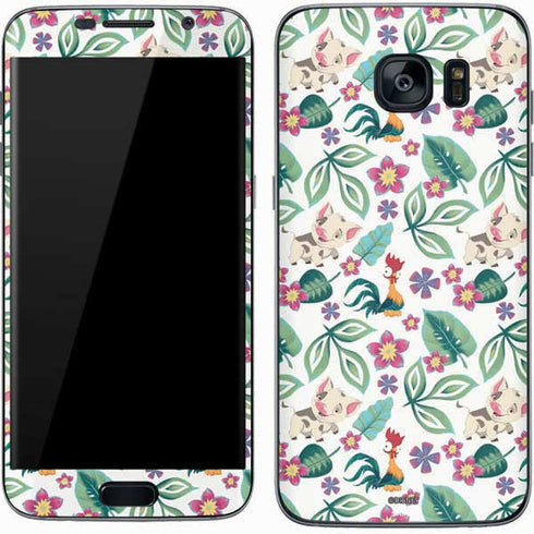 Disney Princess Moana Pua and Heihei Pattern Galaxy S7 Skin