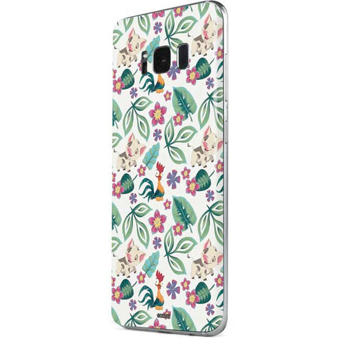 Disney Princess Moana Pua and Heihei Pattern Galaxy S8 Plus Skin