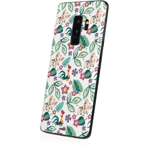 Disney Princess Moana Pua and Heihei Pattern Galaxy S9 Plus Skin