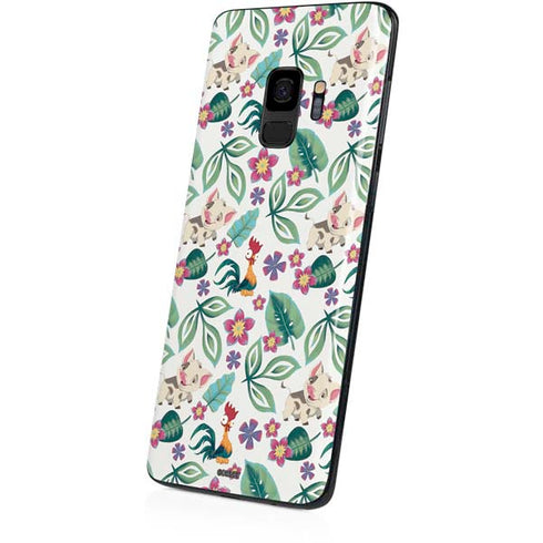 Disney Princess Moana Pua and Heihei Pattern Galaxy S9 Skin