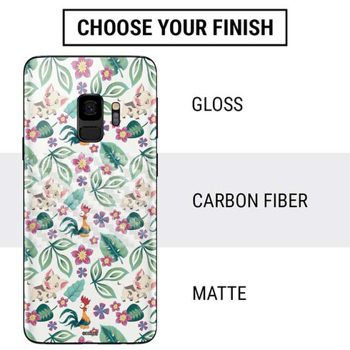 Disney Princess Moana Pua and Heihei Pattern Galaxy S9 Skin