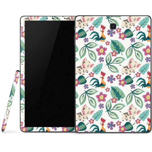 Disney Princess Moana Pua and Heihei Pattern Samsung Galaxy Tab Skin