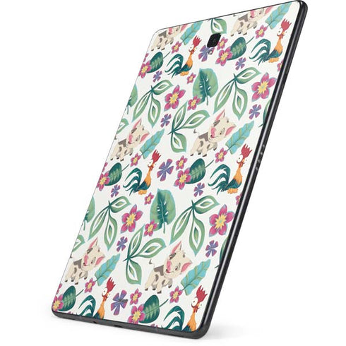 Disney Princess Moana Pua and Heihei Pattern Samsung Galaxy Tab Skin