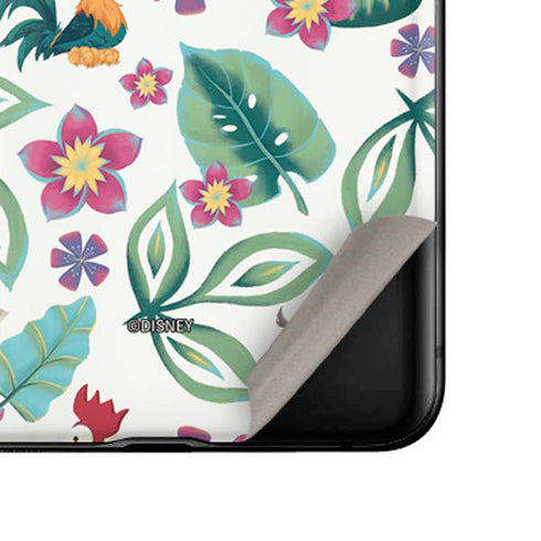 Disney Princess Moana Pua and Heihei Pattern Galaxy Z Flip Skin