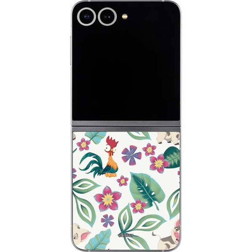Disney Princess Moana Pua and Heihei Pattern Galaxy Z Flip6 Skin