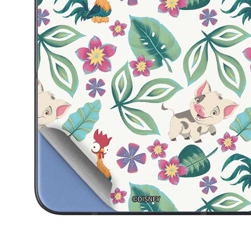 Disney Princess Moana Pua and Heihei Pattern Galaxy Z Fold5 5G Skin