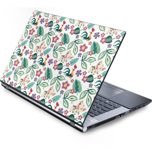 Disney Princess Moana Pua and Heihei Pattern Generic Laptop Skin