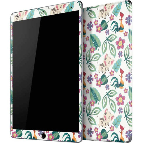 Disney Princess Moana Pua and Heihei Pattern iPad Skins